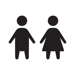 man and woman icon sign and symbol. Vector illustration. concepts for web, app, business and ui