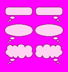 ふきだしのピクセルアート