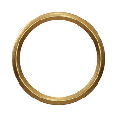 3D REDER, Abstract luxury golden ring on transparent background .