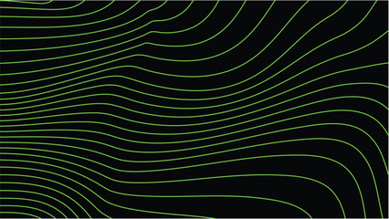 abstract green background with lines, abstract green lines on black background