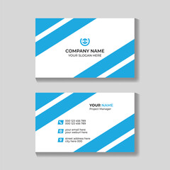 Naklejka premium Creative clean corporate business card template design for business and personal use