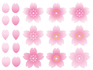 桜イラストセット2