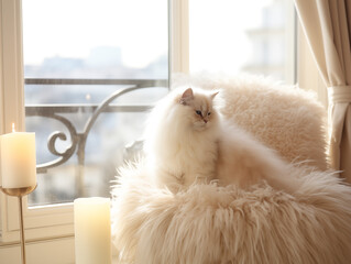 cat on window sill