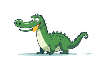 Fototapeta premium cartoon crocodile vector illustration
