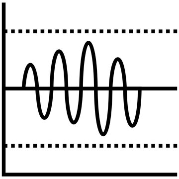 Curved layers solid icon design, streamgraph 