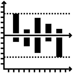 Volume bars representing volume analysis