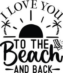 Beach T-Shirt Design Typography
