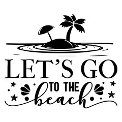 Beach T-Shirt Design Typography