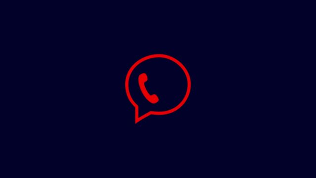 calling icon animation, Incoming call cell phone animation, phone call 