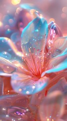 Brilliant Blossom: Jasmine's macro petals shine with a brilliant glitter, illuminating the surroundings.