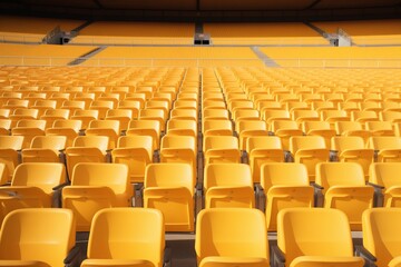 Empty stadium seats
