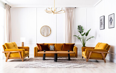 sofa interior design - obrazy, fototapety, plakaty