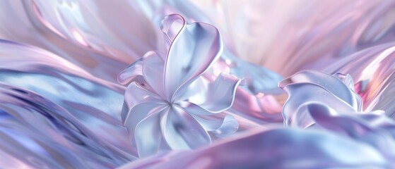 Tranquil Petals: Macro exploration reveals jasmine's fluid wavy petals, their gentle motion inducing calming rhythms.