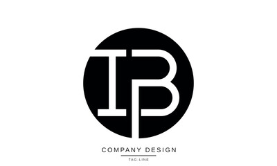 Fototapeta premium IB, BI Abstract Letters Logo Monogram Design