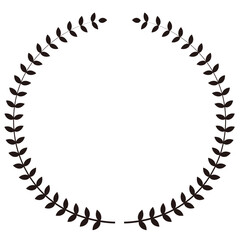 ローレル　黒　葉　円　アイコン