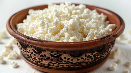 Popcorn-filled Bowl on Table