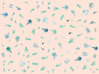 floral background colorfull with calm tone in vector