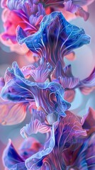 Fluidic Blossom: Witness the mesmerizing fluidic flow of the lobelia flower in macro.