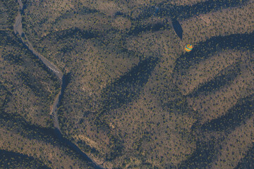 The Desert from a Hot Air Balloon View