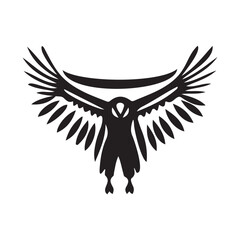 Eagle in the form, Eagle Icon Vector