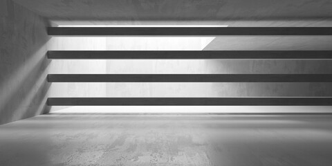 Obraz premium Grungy room with concrete walls. Old stone interior