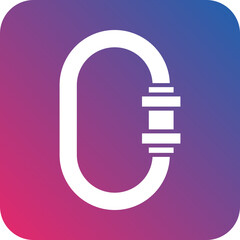 Obraz premium Carabiner Icon Style