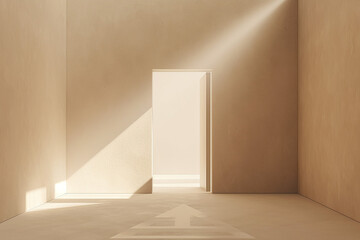 Opening Doors to Career Advancement and Renewal. Neutral Background