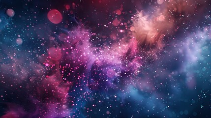 background images of dust particles such as purple, violet, light brown galaxies, neon and pastel colored space dust concept wallpapers - obrazy, fototapety, plakaty