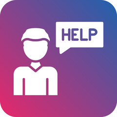 Ask For Help Icon Style