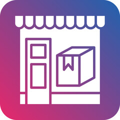 Delivery Shop Icon Style
