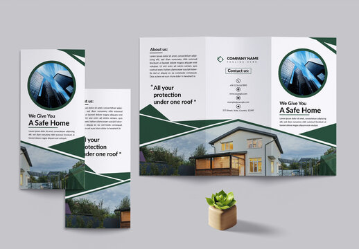 Real Estate Printable Tri-Fold  Brochure Layout