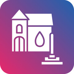 Water Damage Cleaning Icon Style