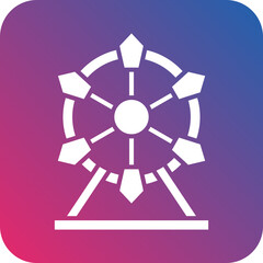 Ferris Wheel Icon Style