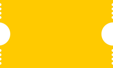 yellow color ticket blank shape