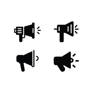 Megaphone icon collection