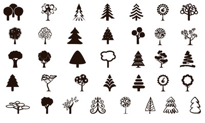 Tree icon mega bundle