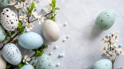 The Easter eggs form a wonderful background. Spectacularly adorned for the celebration.