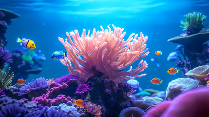 Colorful coral reef
