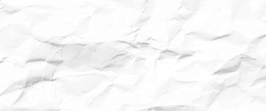 Vector white paper is crumpled, background for various purposes, white crumpled paper background texture pattern.