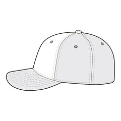 Low Pro 59Fifty Fitted Cap Flat Sketch Vector Design Illustration
