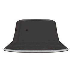 Bucket Hat Flat Sketch Vector Design Illustration © HYDNSTUDIO