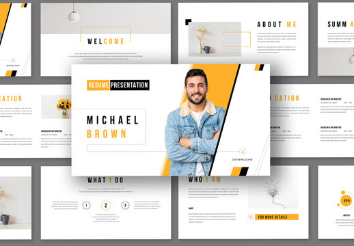 CV Resume Presentation Template Design Layout