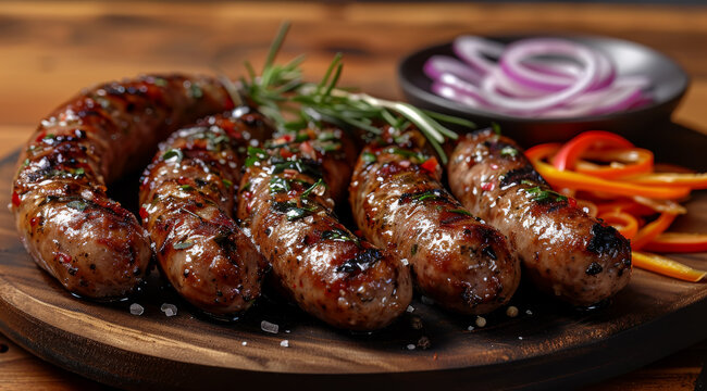 Boerewors  'farmer's sausage' in Afrikaans ,ai generated