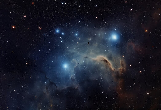 Galaxies and stars, galaxy image, night sky