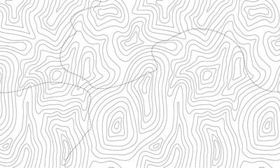 Seamless pattern topographic map background with space for copy seamless texture line topography map contour background geographic grid mountain hiking trail over terrain