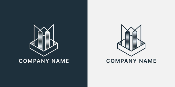 Luxury Building Logo Template Vector Icon Illustration Design