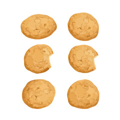 Hand drawn vector illustration of cookies