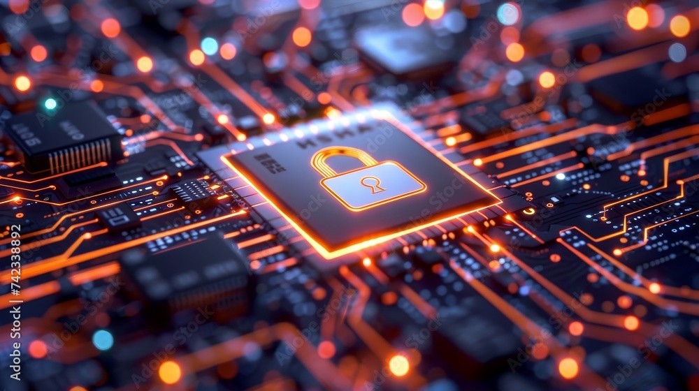 Poster discover how cybersecurity shapes the future of the internet, defending against cyber attacks with c