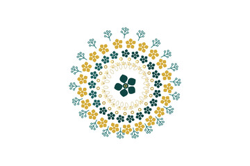 Mandala floral art design social media post.