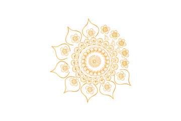 Mandala floral art design social media post.